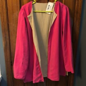 Preston & York 100% Silk Reversible Cardigan Jacket